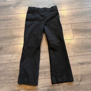 Women's SPANX 20386R Black Ponte Kick Flare Cropped Pant Size Medium